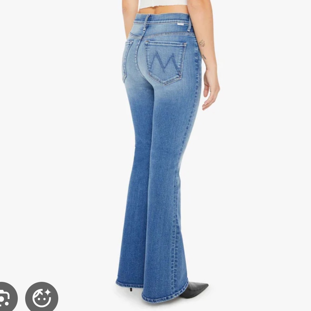 MOTHER Straight Leg Blue Jeans
